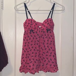 Hot Pink Cherry Babydoll